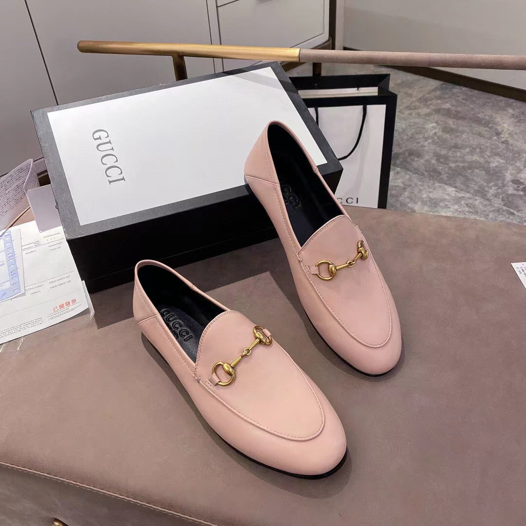 gg loafer light pink calfskin