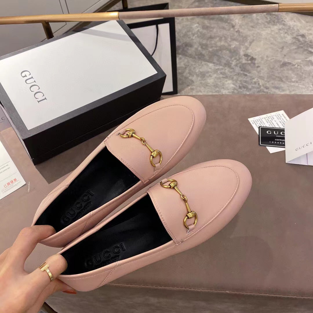 gg loafer light pink calfskin