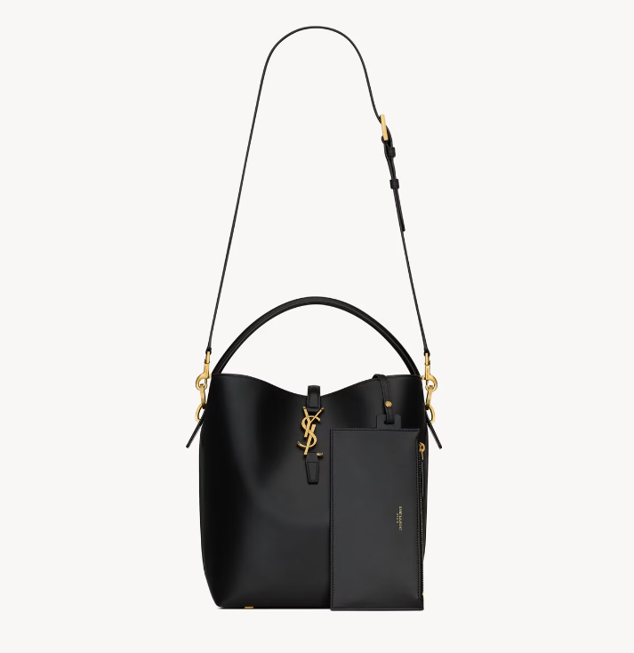 Y LE 37 IN SHINY LEATHER BAG