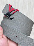 Louis Vuitton LV Initiales 40MM Reversible Belt Taurillon Monogram Grey Accent