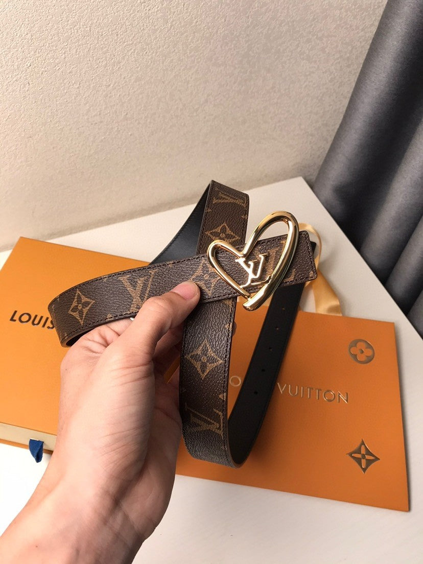 Louis Vuitton Fall In Love Reversible Belt Monogram 30MM