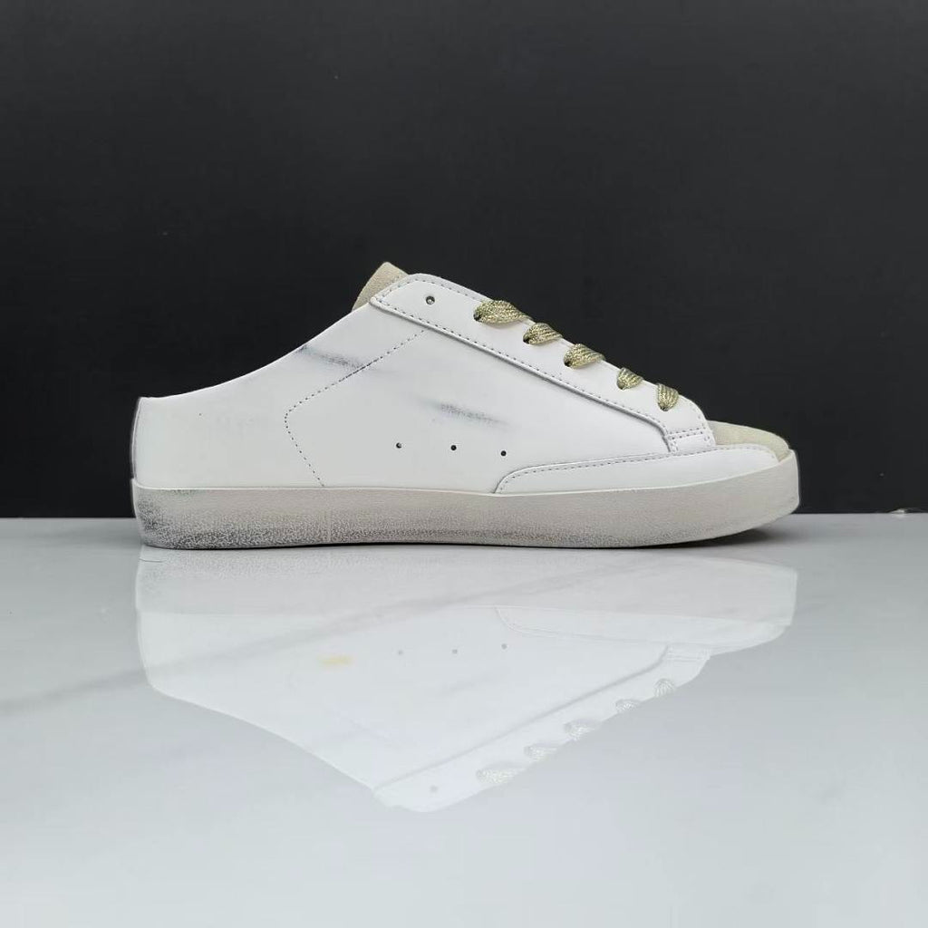 Golden Goose Super-Star Sabot White Leather Leopard