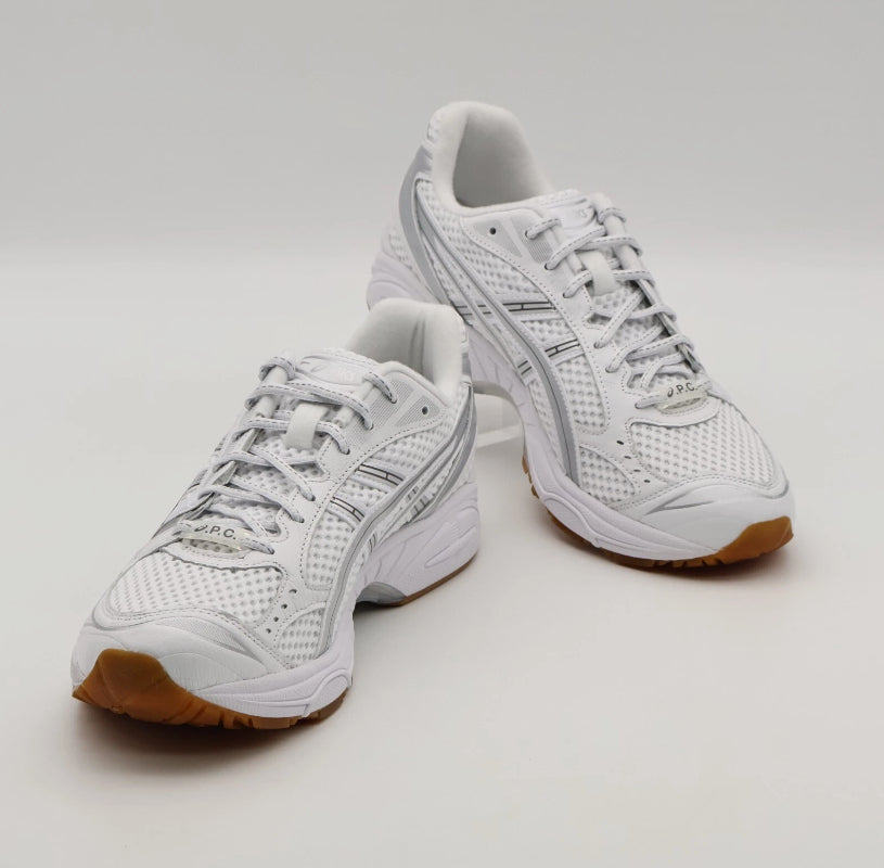 A.P.C. x ASICS Unisex GEL-Kayano 14 "White / Pure Silver / Gum"