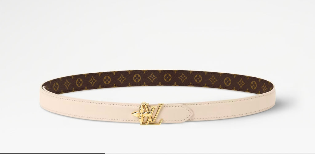 Louis Vuitton Pretty LV 20MM Reversible Belt Monogram Beige