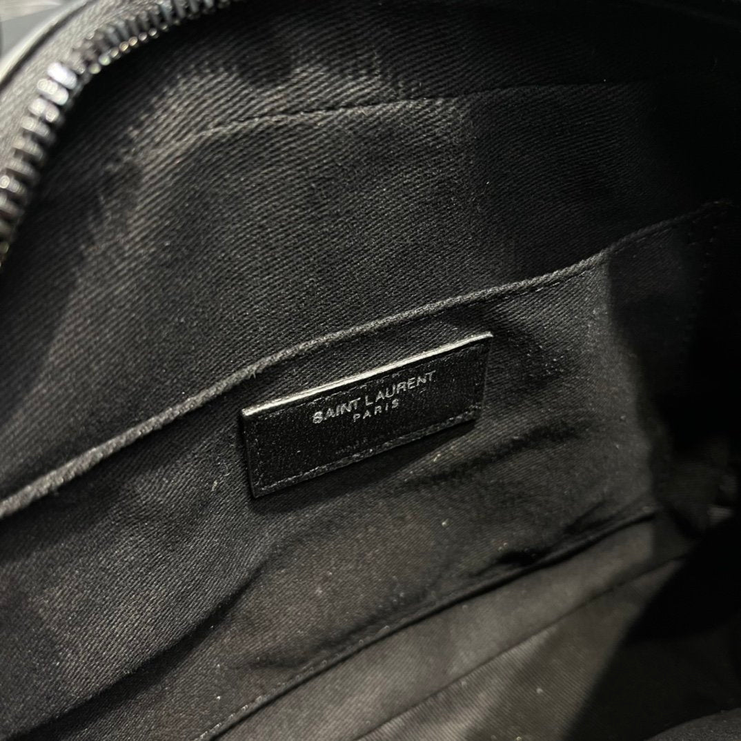 Y Lou Camera Bag Black With Metal Hardware