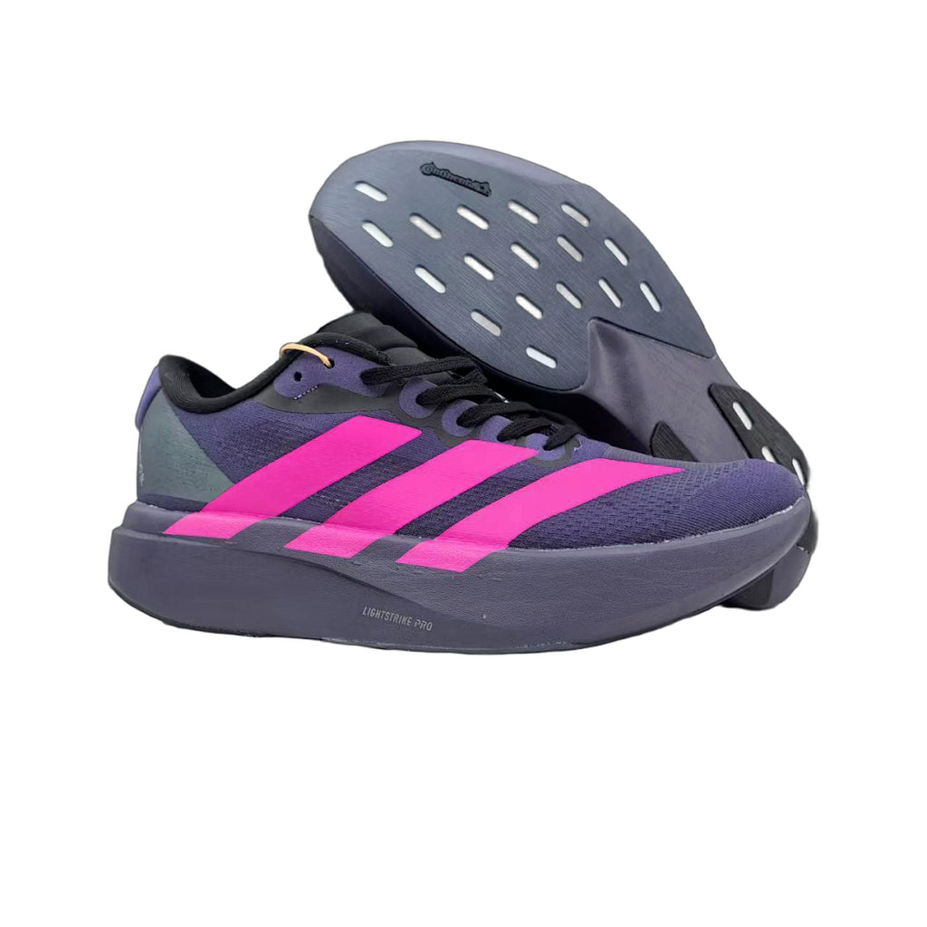 adidas Unisex Adizero Evo SL Aurora Black / Shock Pink / Lucid Tangerine