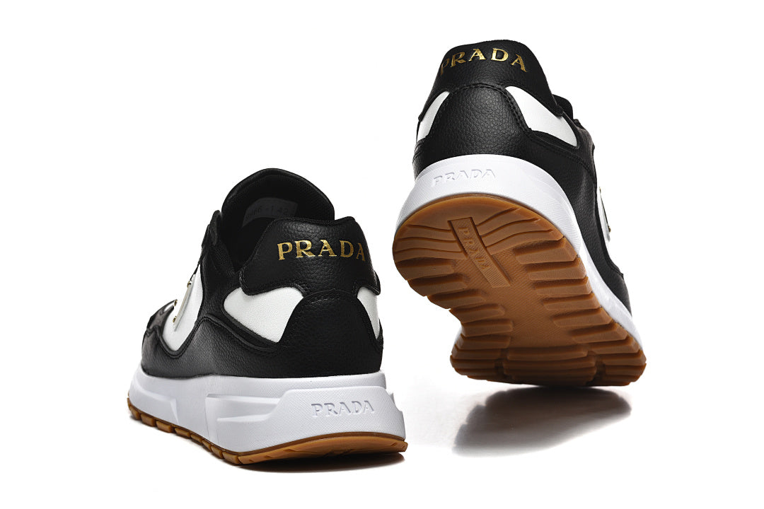 Prada Prax 01 Re-Nylon and Brushed Leather White/Black Gum