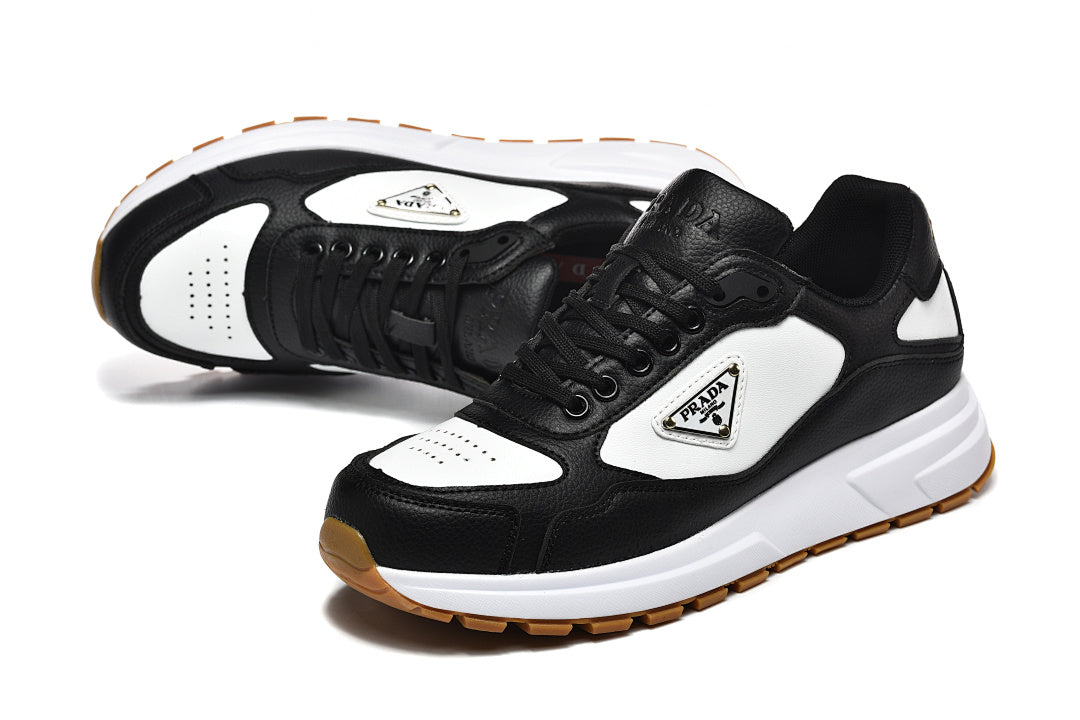 Prada Prax 01 Re-Nylon and Brushed Leather White/Black Gum