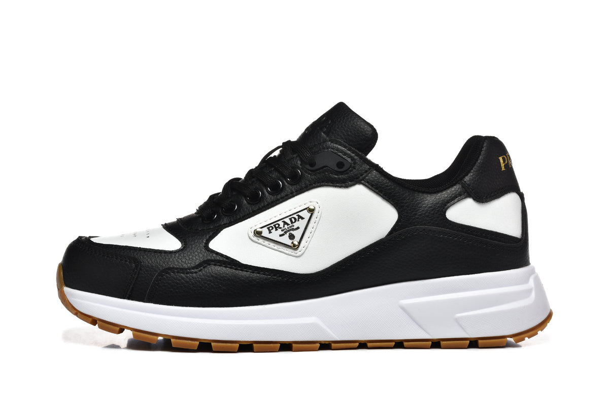 Prada Prax 01 Re-Nylon and Brushed Leather White/Black Gum