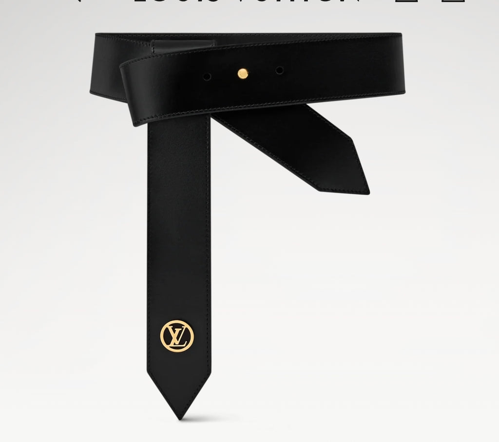 Louis Vuitton Tie The Knot 45MM Belt Smooth Leather Black