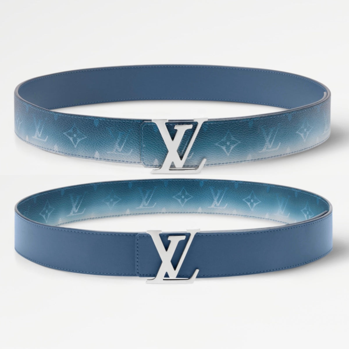 Louis Vuitton LV Initiales Monogram Pigment 40mm Reversible Belt