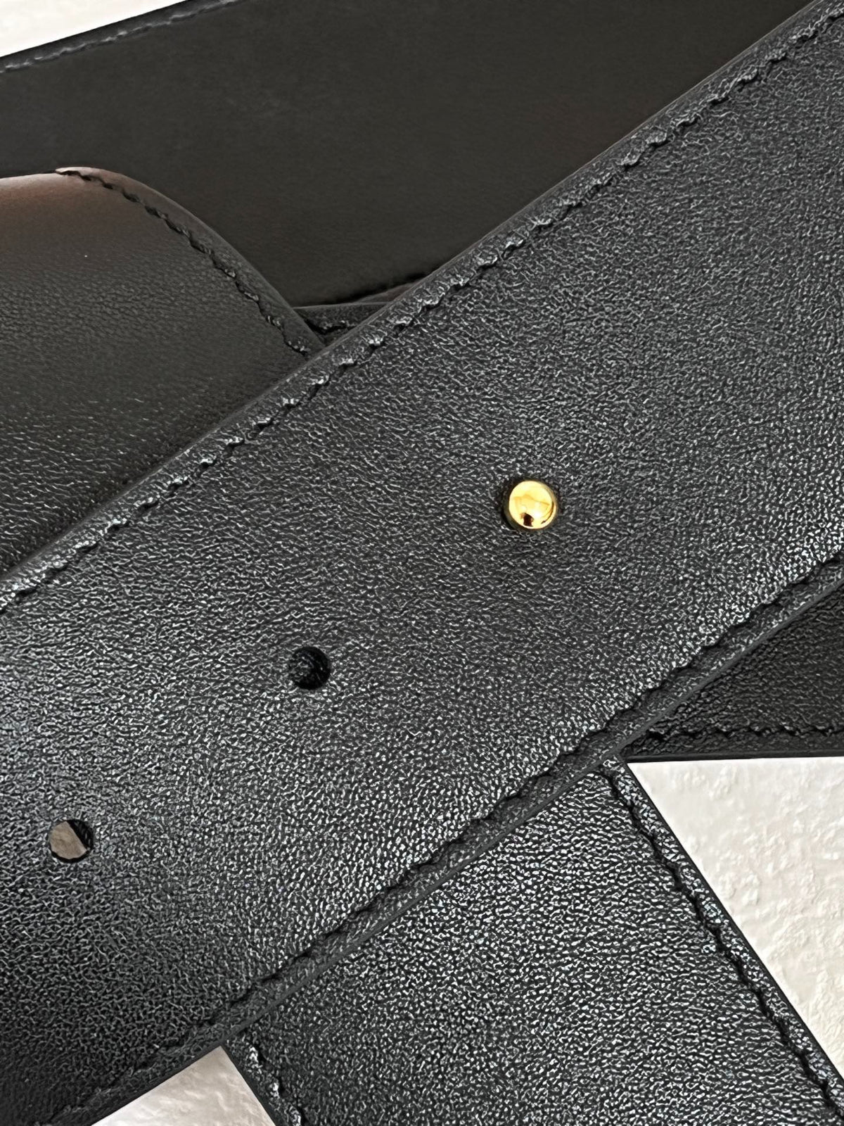 Louis Vuitton Tie The Knot 45MM Belt Smooth Leather Black