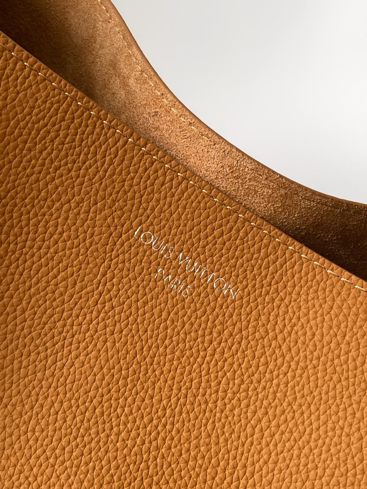 LV Verso Hobo Brown Calfskin Suede