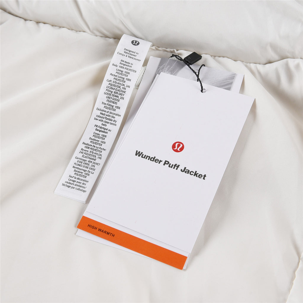 lululemon Women's Wunder Puff Water-Repellent Down Puffer Jacket in White