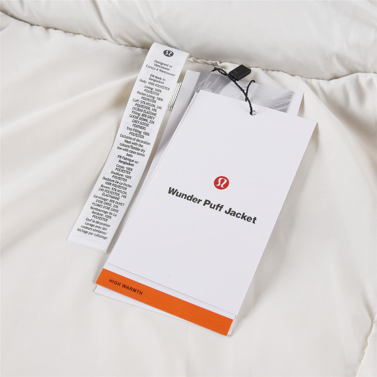 lululemon Women's Wunder Puff Water-Repellent Down Puffer Jacket in White