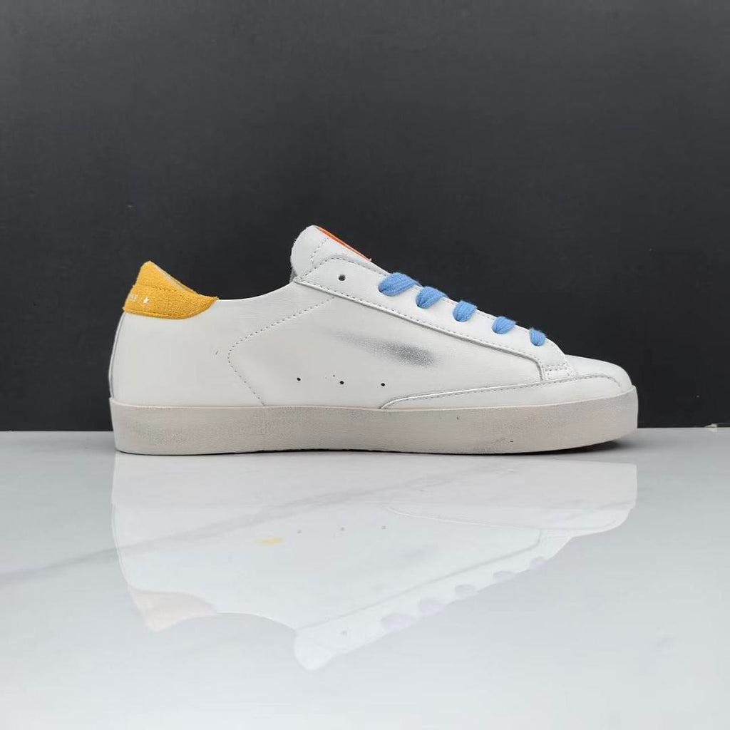 Golden Goose Super-Star White Leather Purple Glitter