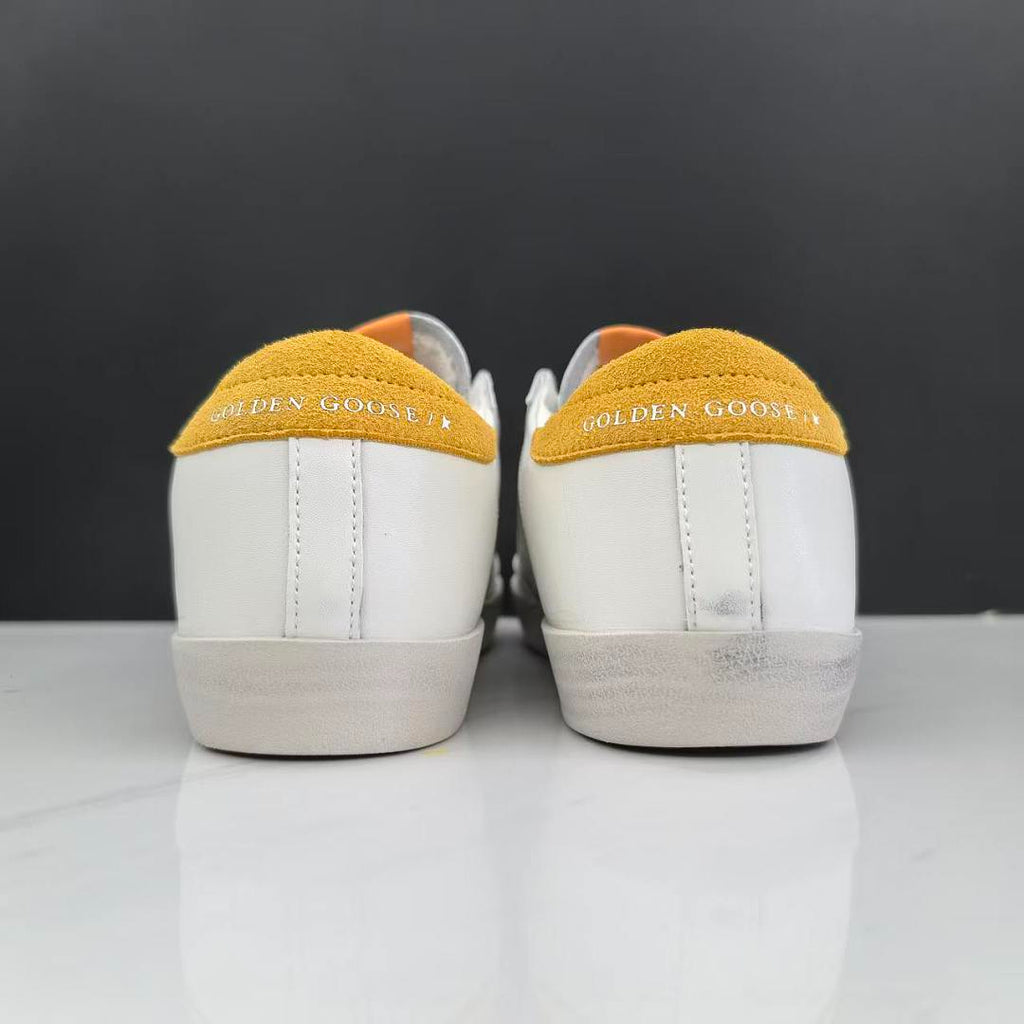 Golden Goose Super-Star White Leather Purple Glitter