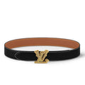 Louis Vuitton LV Initiales 40MM Reversible Belt Monogram Crump Black