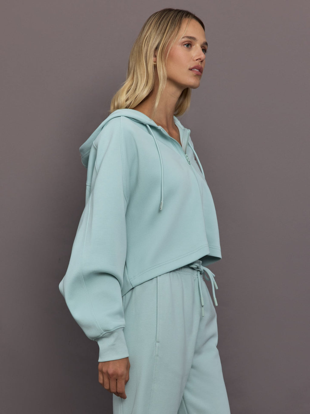 adidas by Stella McCartney Sportswear Cropped Hoodie - Vapour Green