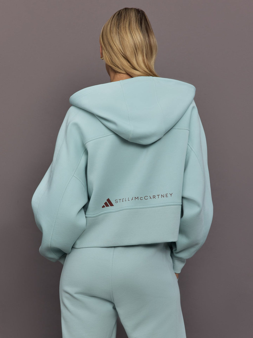 adidas by Stella McCartney Sportswear Cropped Hoodie - Vapour Green