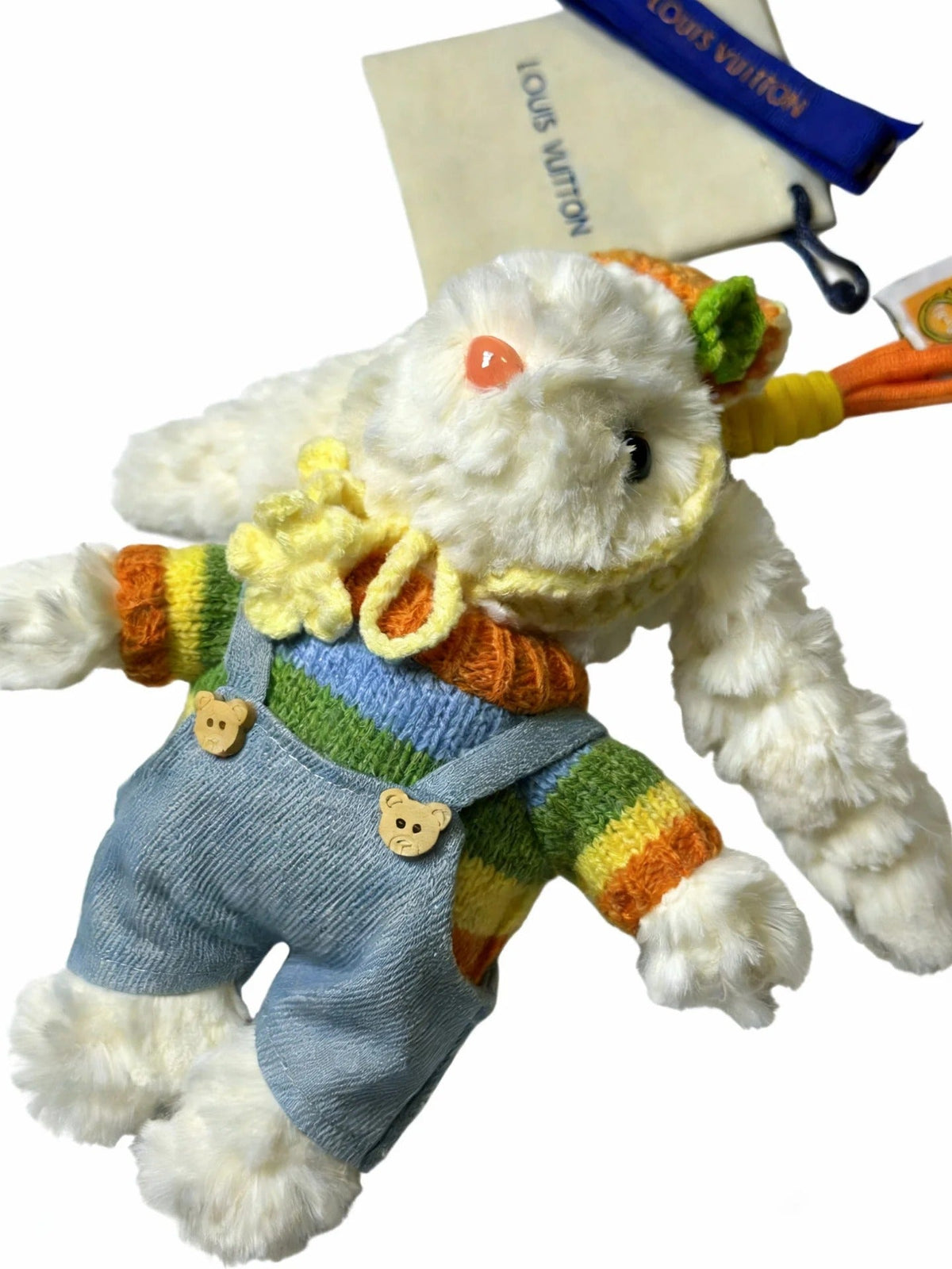 LV White mix Colors Rabbit Charm