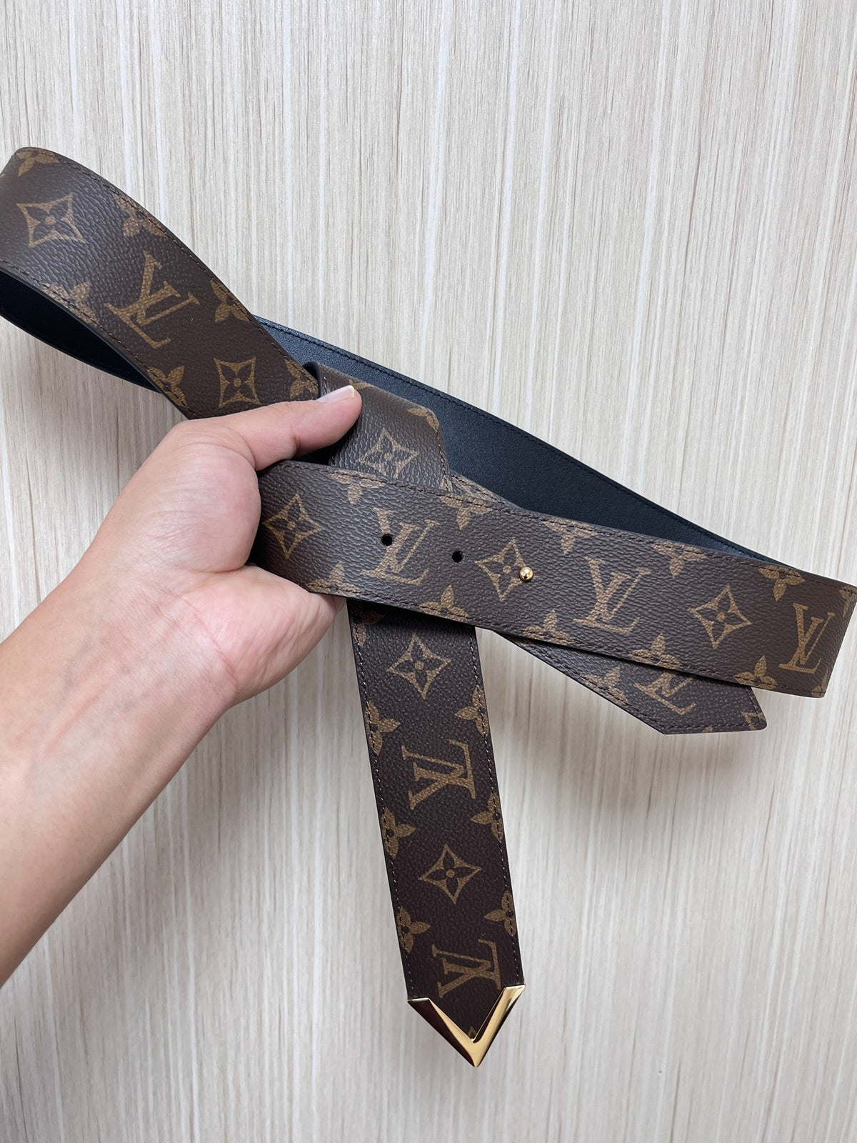 Louis Vuitton Tie The Knot 45MM Belt Monogram Brown