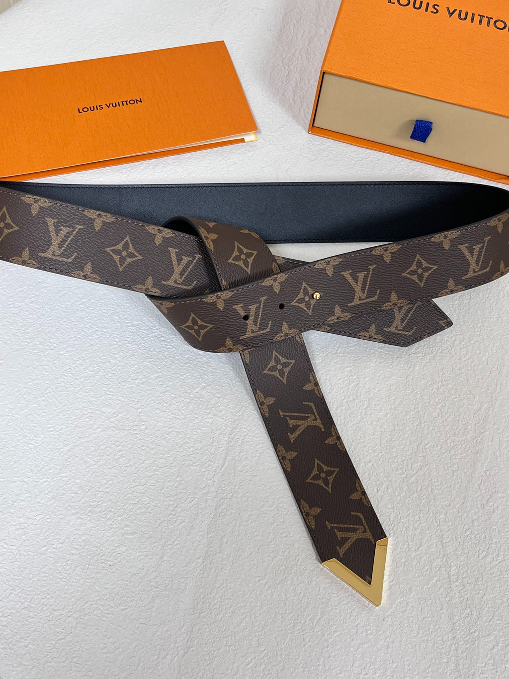 Louis Vuitton Tie The Knot 45MM Belt Monogram Brown