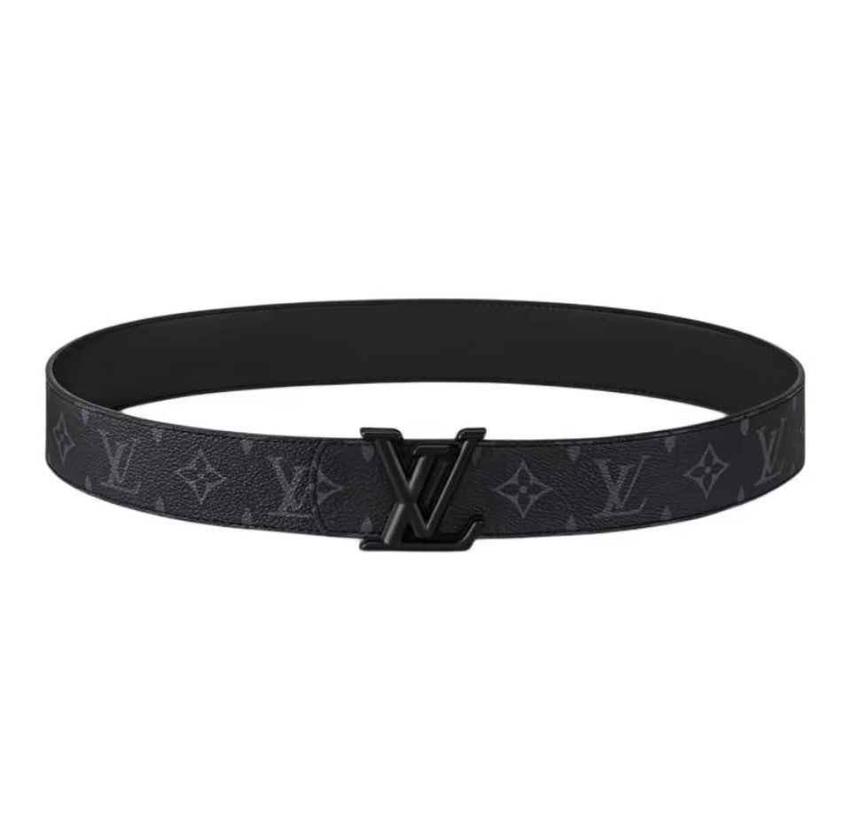 Louis Vuitton LV Initiales 40MM Reversible Belt Monogram Eclipse Black Hardware