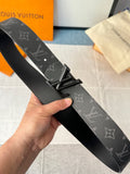 Louis Vuitton LV Initiales 40MM Reversible Belt Monogram Eclipse Black Hardware