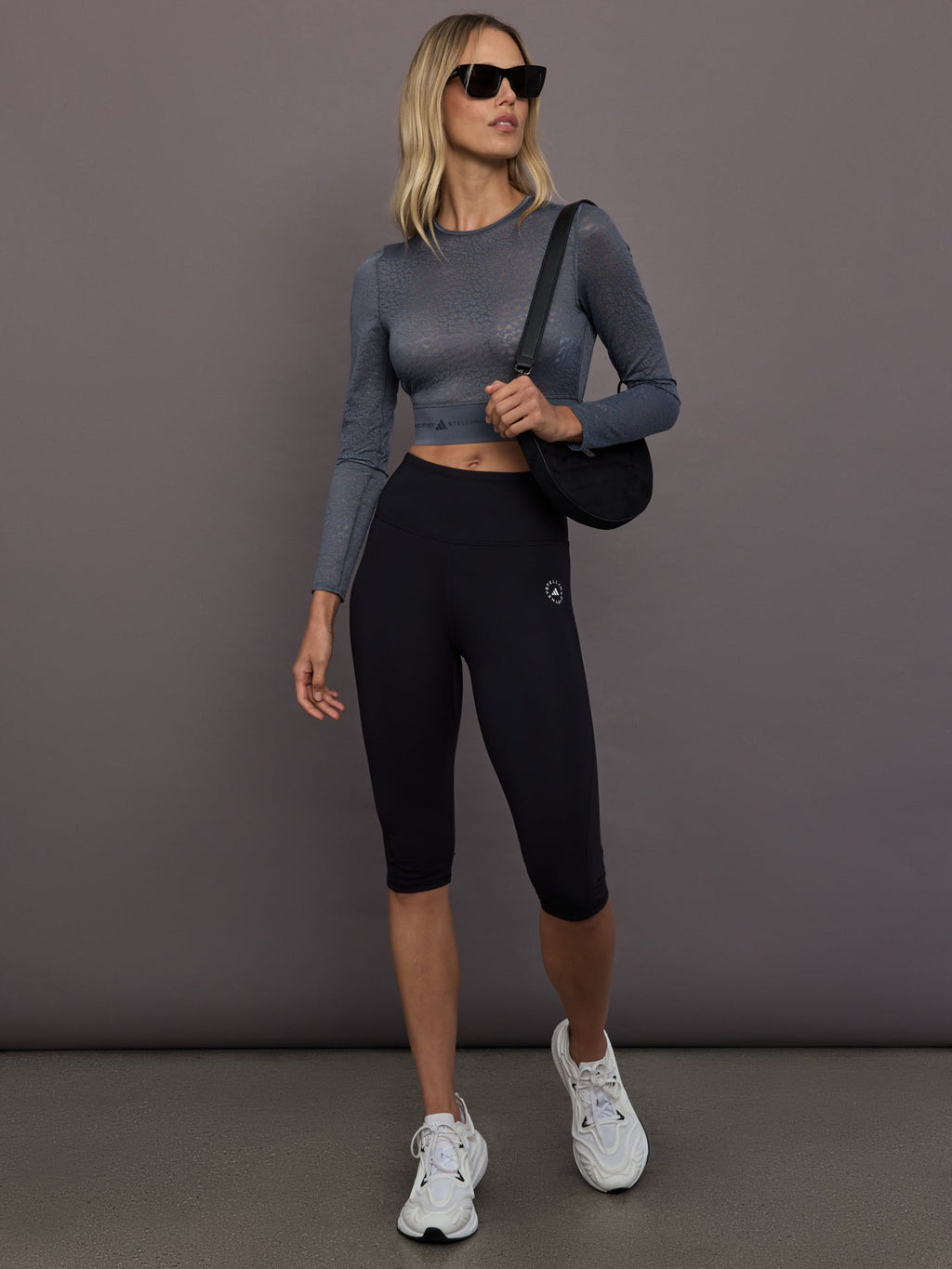 aSMC Longsleeve Lace Crop - Onix