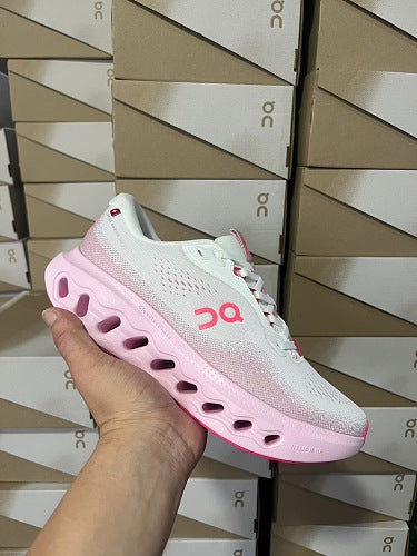On Cloudsurfer White/Pink/Coral