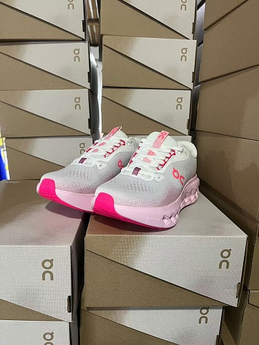 On Cloudsurfer White/Pink/Coral