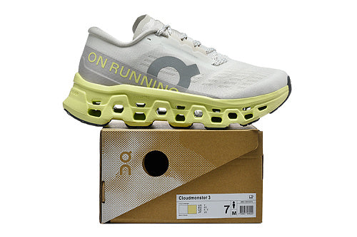 On Cloudmonster 3 Ivory / Limelight