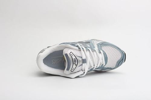ASICS Unisex GEL-Kayano 14 "White / Light Navy" (Piedmont Grey Accent)