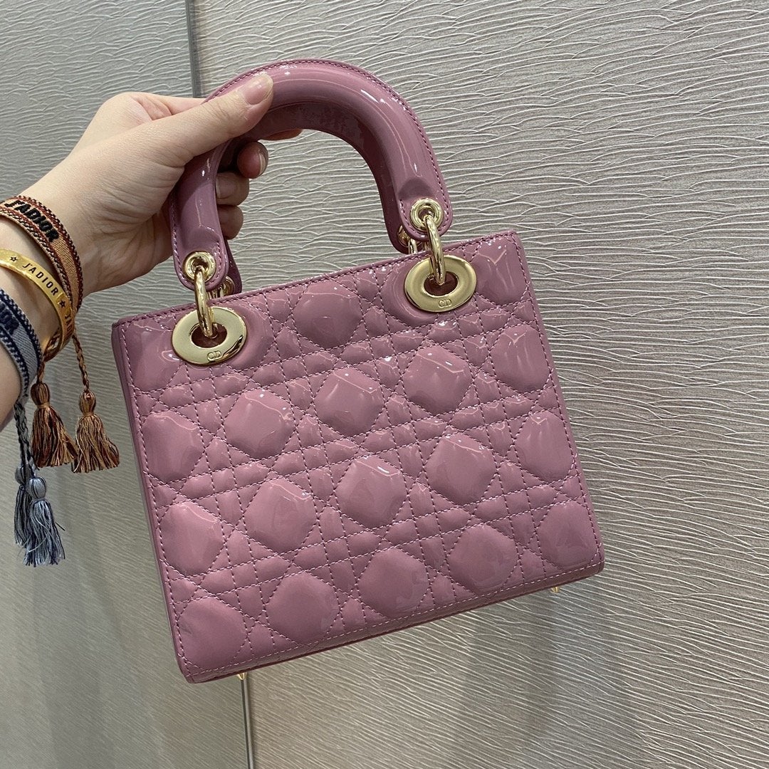 MEDIUM ULTRAMATTE BAG 20 PINK PATENT CALFSKIN