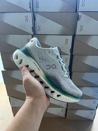 On Cloudsurfer White/Teal/Green