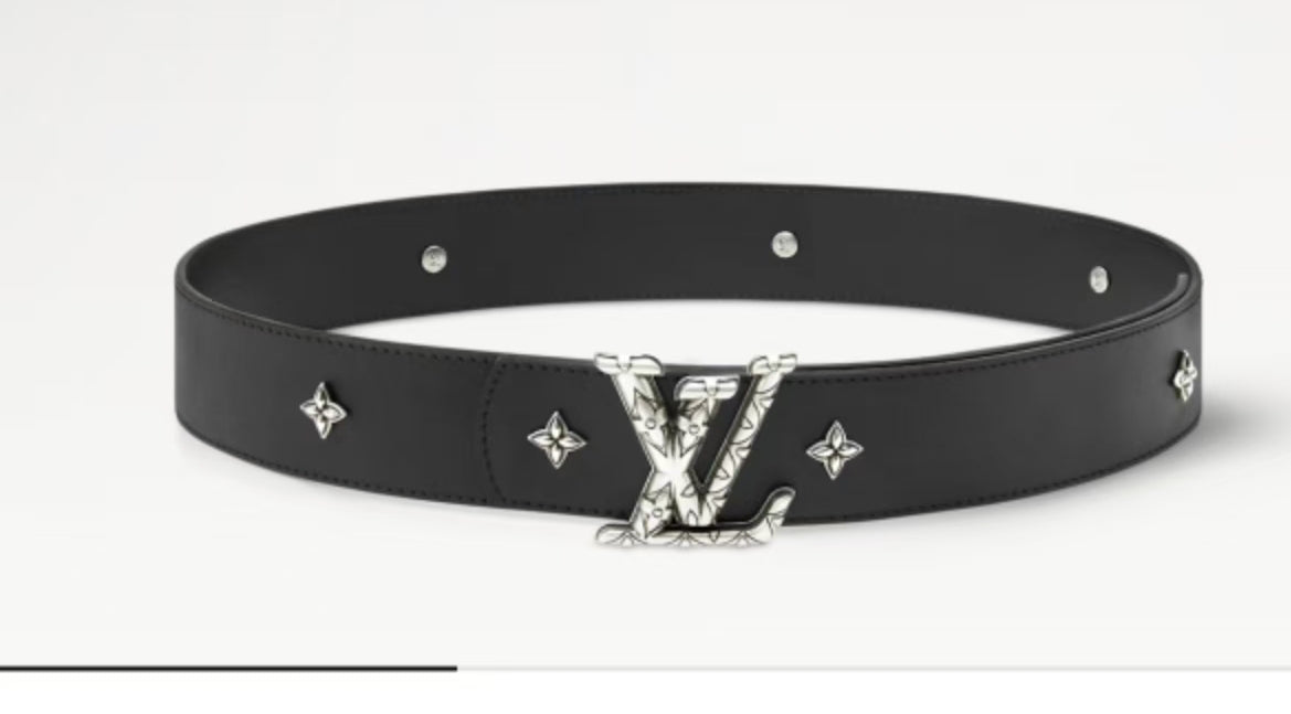 Louis Vuitton LV Dimension Drift Flower Studs Reversible Belt 40mm