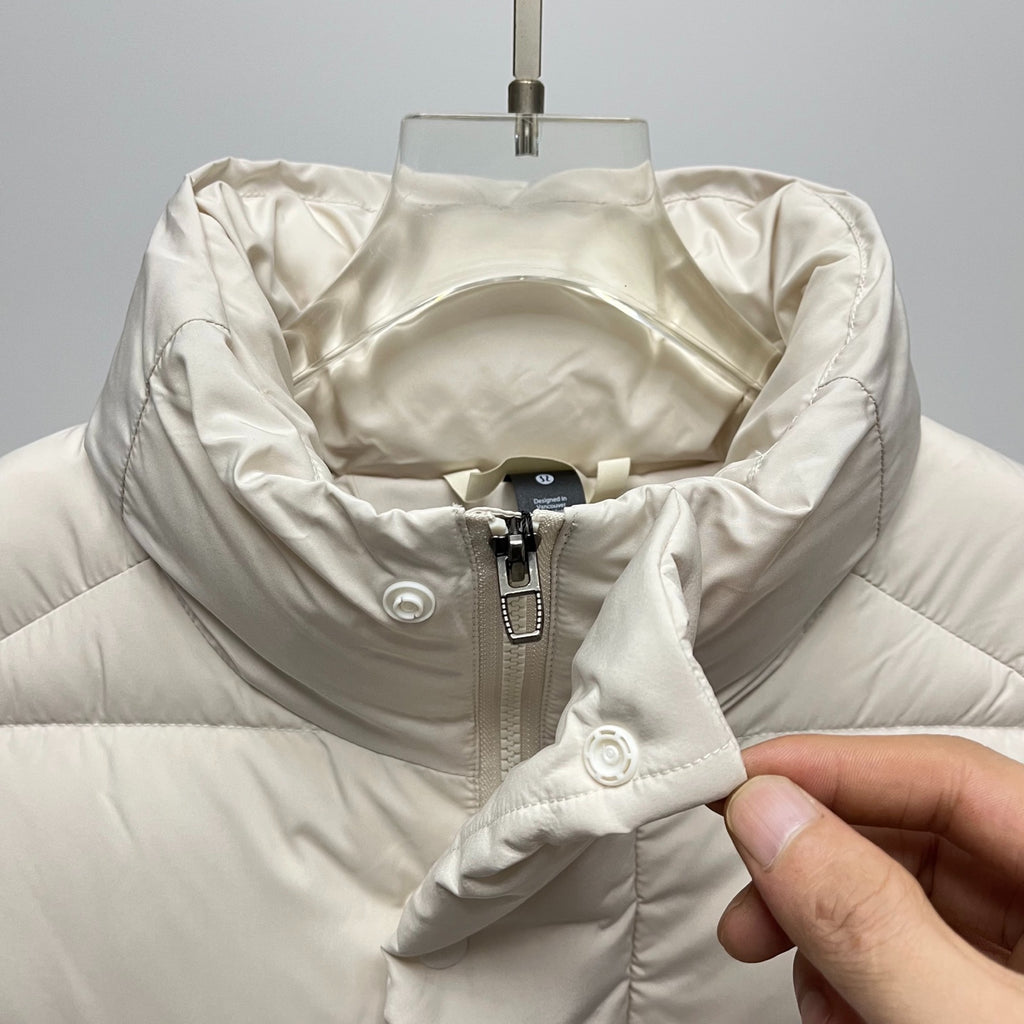 lululemon Wunder Puff Water-Repellent Puffer Vest in Bone