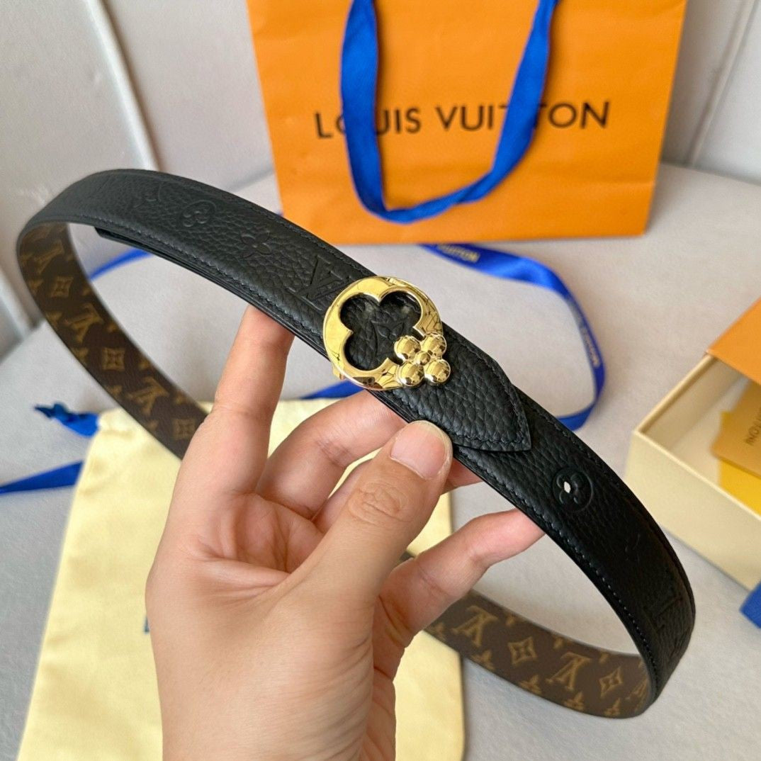 Louis Vuitton LV Flowergram Round 30MM Reversible Belt