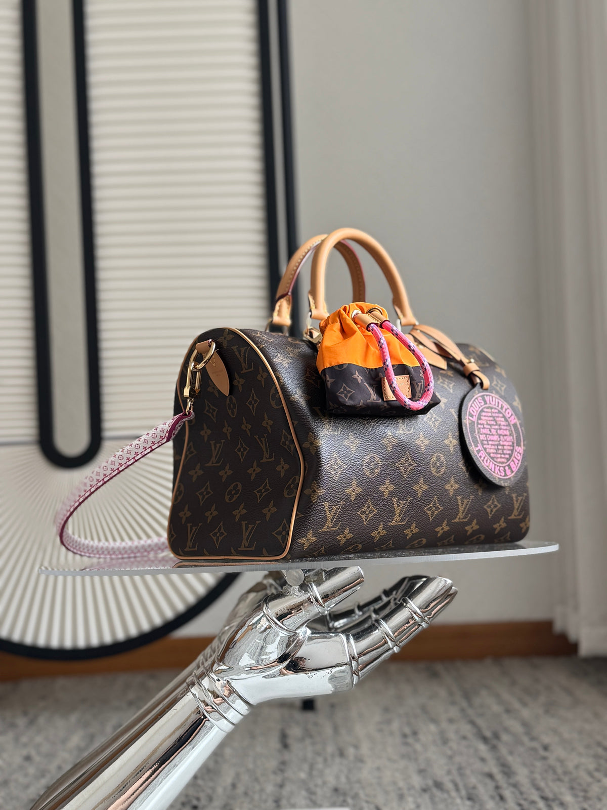 Louis Vuitton Speedy Soft 30 Brown in Canvas Cowhide