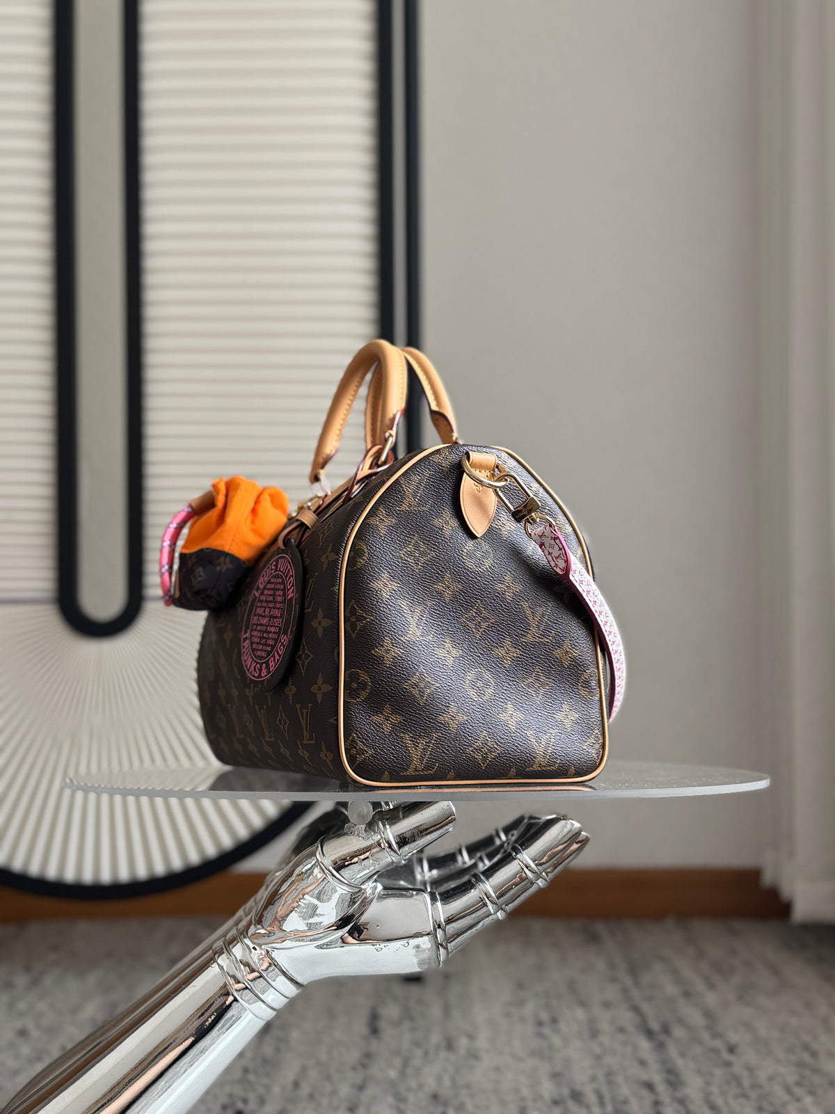 Louis Vuitton Speedy Soft 30 Brown in Canvas Cowhide