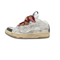 Lanvin Curb Sneakers 'Vintage White' - Distressed Leather