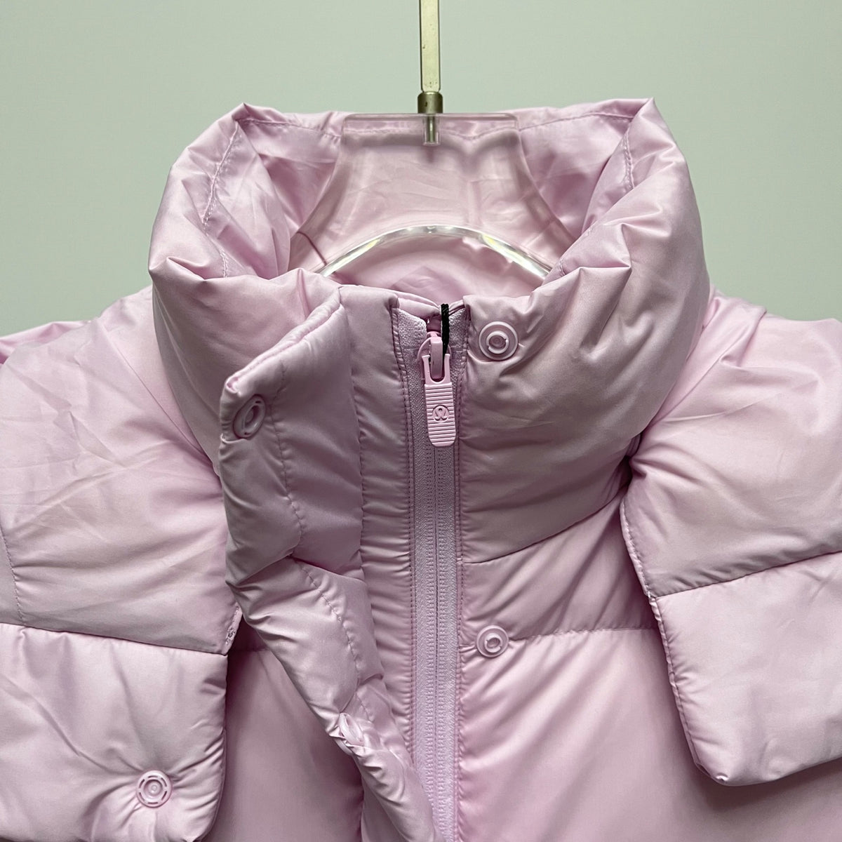 lululemon Women's Wunder Puff Water-Repellent Cropped Down Vest in Strawberry Milkshake