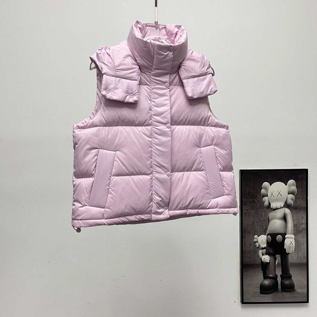 lululemon Women's Wunder Puff Water-Repellent Cropped Down Vest in Strawberry Milkshake