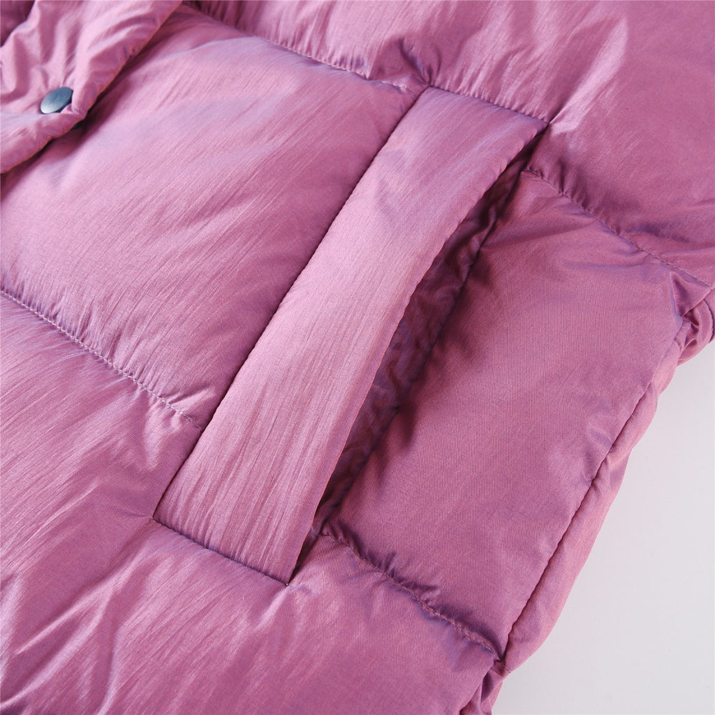 lululemon Women's Wunder Puff Water-Repellent Cropped Down Jacket in Heathered Plumful