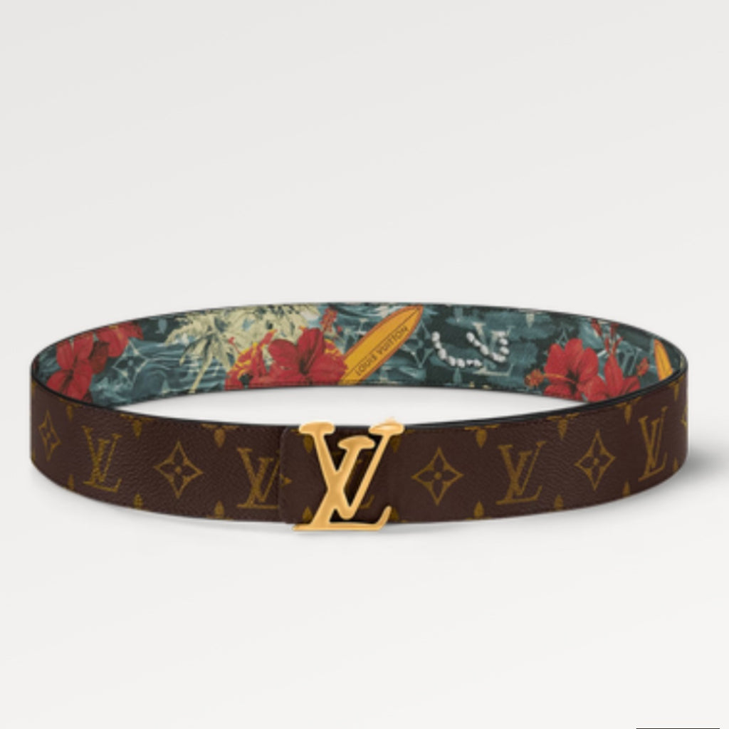 Louis Vuitton LV Tag 40mm Reversible Belt Blue