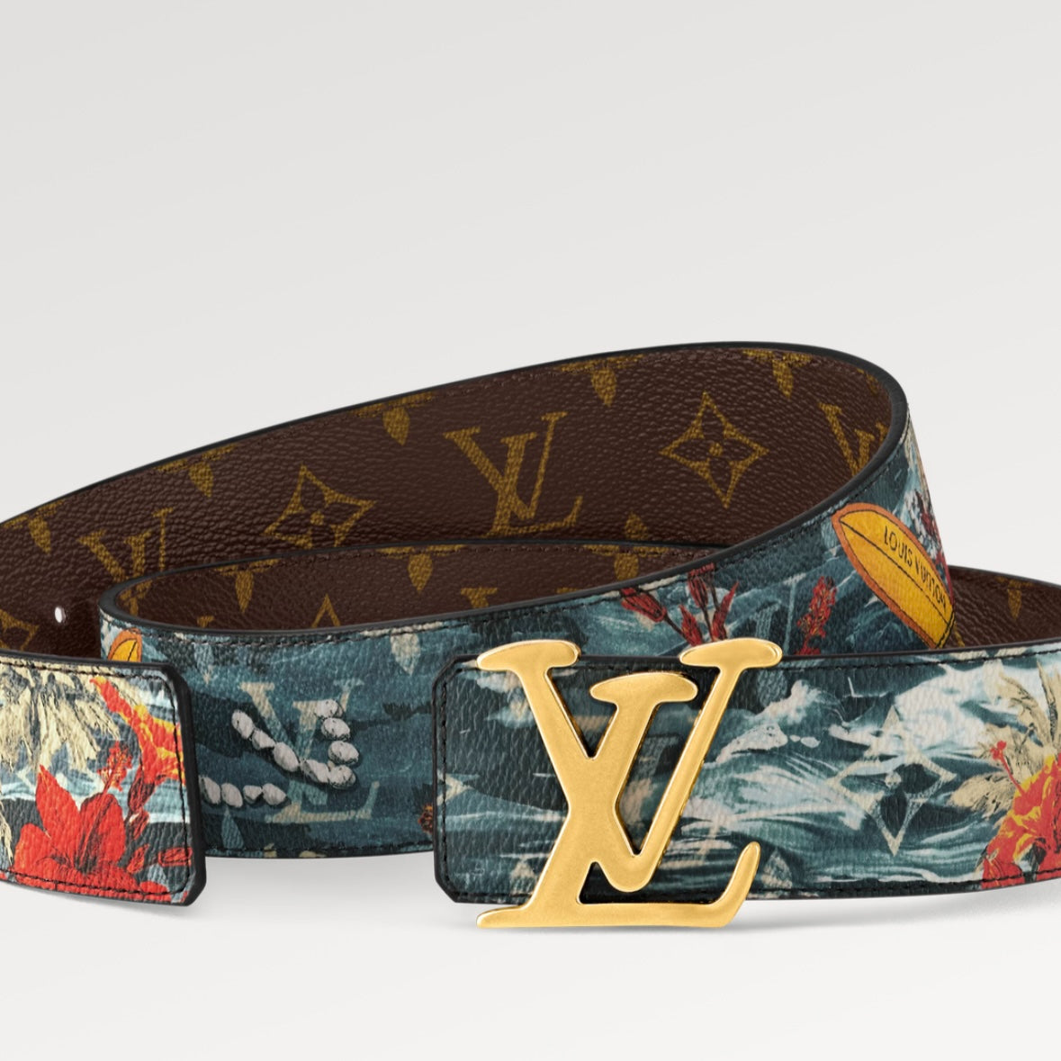 Louis Vuitton LV Tag 40mm Reversible Belt Blue