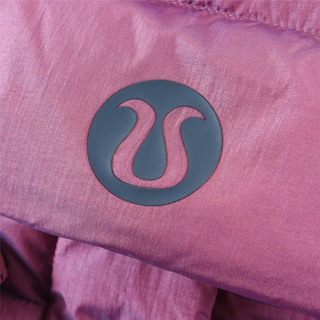 lululemon Women's Wunder Puff Water-Repellent Cropped Down Jacket in Heathered Plumful