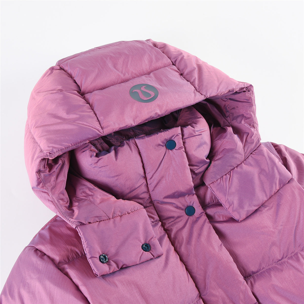 lululemon Women's Wunder Puff Water-Repellent Cropped Down Jacket in Heathered Plumful
