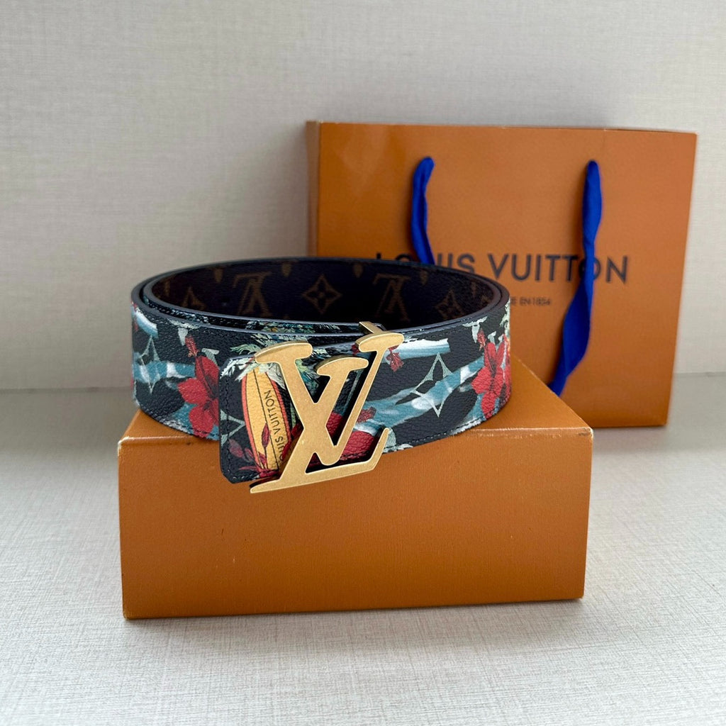 Louis Vuitton LV Tag 40mm Reversible Belt Blue